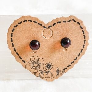 ✨Blood Amber Stud Earrings✨s925